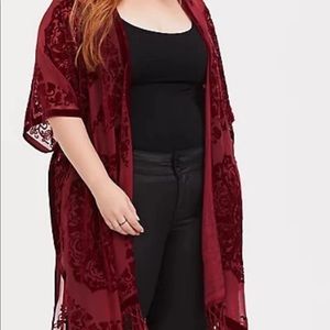 torrid red kimono